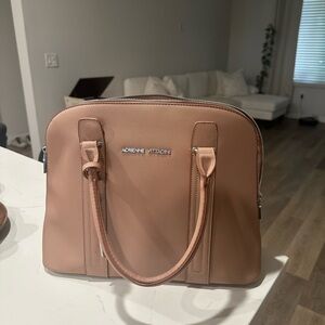 Adrienne Vittadini Beige Satchel Bag